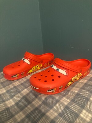 Lightning Mcqueen crocs adult Men's size 11 / Women's size 12.5