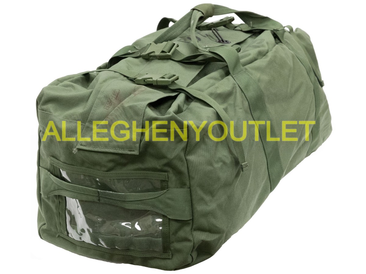 US Military IMPROVED DUFFEL BAG SIDE ZIP Deployment Flight US Military IMPROVED DUFFEL BAG SIDE ZIP Deployment Flight