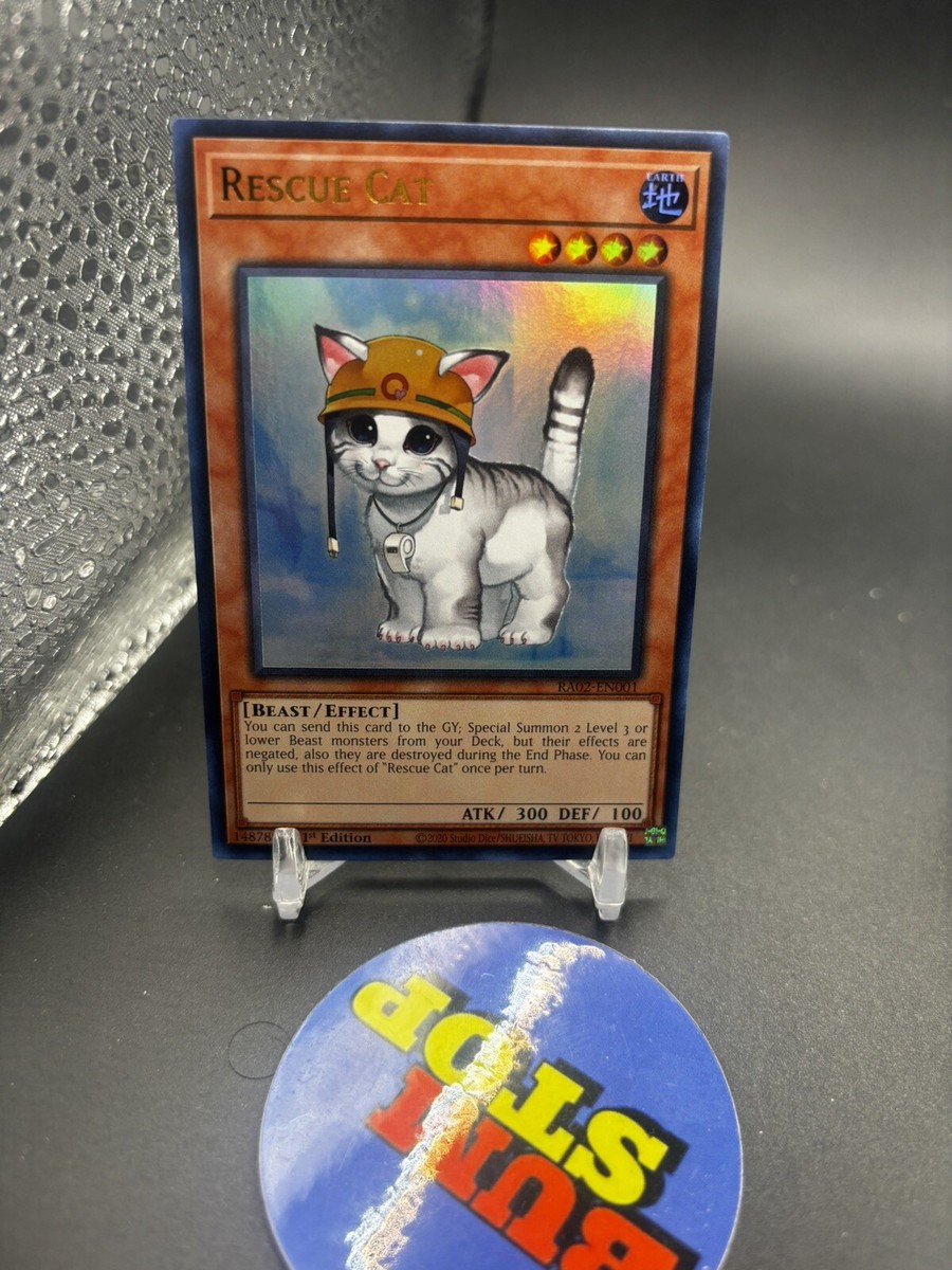 Rescue Cat 1st Edition Ultra Rare 25th Rarity Collection II Yu-Gi