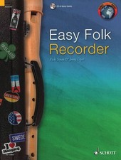 Easy Folk Recorder Sheet Music Book and CD NEW Schott 049045147