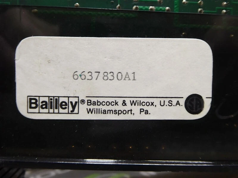 USED Bailey Controls 6637830A1 Bus Monitor Module  - Image 4 of 4