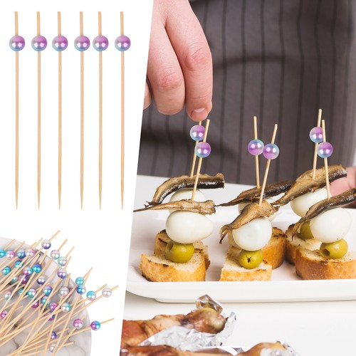 Pinchos de dientes decorativos 100/200 para decorar frutas y bebidas