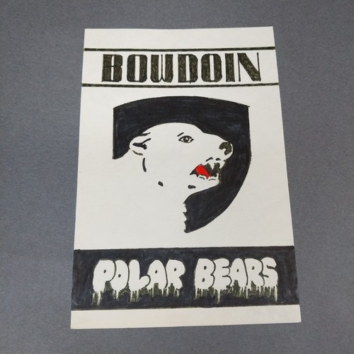Bowdoin Brunswick ME Maine Polar Bears 6x4 Scrapbook Collage Shadowbox Artwork