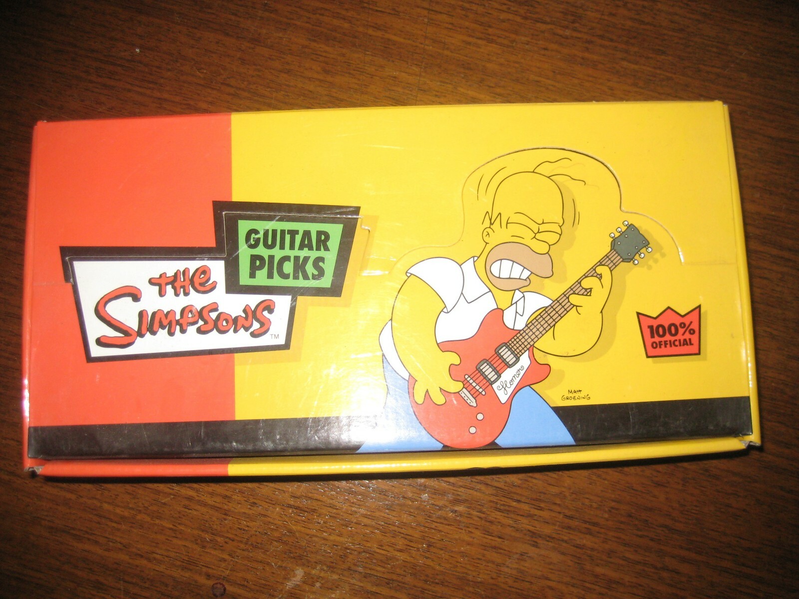 Boite pour médiators The Simpsons vintage 2006 Grover Allman étui de rangement de guitare