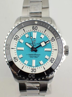BREITLING Super Ocean Automatic 44 Turquoise A17376211L2A1(A17376) Men's Watch
