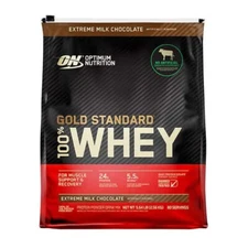Optimum Nutrition Gold Standard 100% Whey Protein 5.64 lbs 80 Servings Chocolate