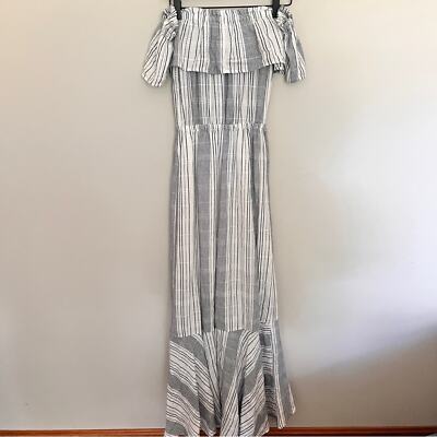 express blue and white dress Brisbane V-Neck Dress in Marrakesh Express Blue and White