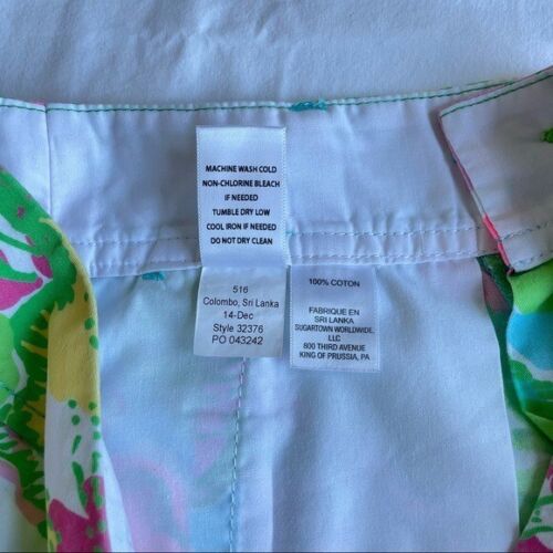 Corto LILLY PULITZER Talla 00 Impreso de Hibisco The Callahan L14 - Imagen 6 de 12