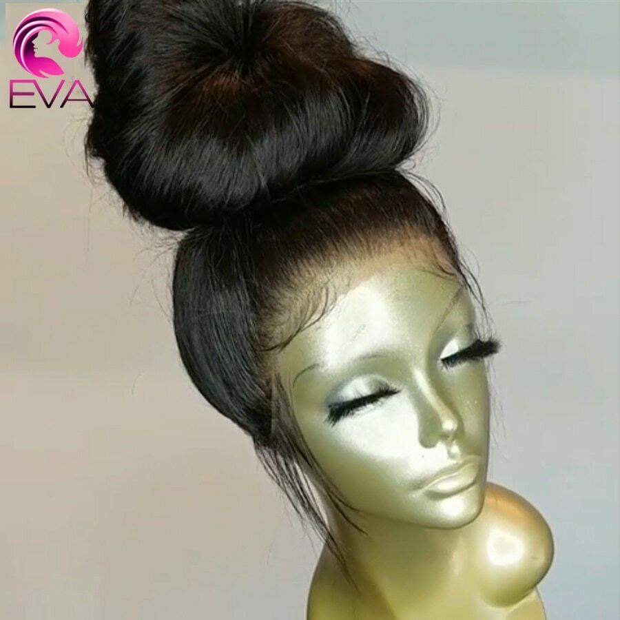 Glueless Straight Lace Front Wig with Pre Plucked Brazilian Remy Human Hair