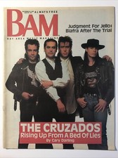 BAM Magazine September 25 1987 #267 NM The Cruzados Jello Biafra Trial 