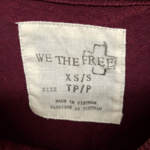 We The Free People Drapery Tee Womens XS Round Neck Slouchy - Bild 10 von 16