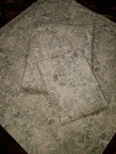 Pottery Barn 3pc Jolie Paisley F Queen Duvet 2 Euro Shams Blue