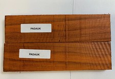 2 Pcs, Padauk Knife Scale 6x1-1/2x3/8 Woodturning Lumber Blank