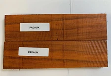 2 Pcs, Padauk Knife Scale 6x1-1/2x3/8 Woodturning Lumber Blank- Free US Shipping