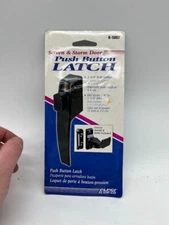 Prime-Line Push Button Screen or Storm Door Latch, Black