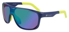 NEW SPYDER SP6020 414 Navy  Neon Sunglasses w/Mirror Lens  Spyder Case