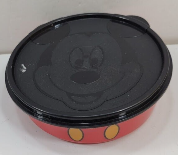 Disney Mickey Mouse Tupperware 500ml 6 inch diameter bowl with lid