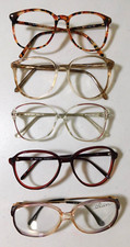 Vintage 5 Pc. Lot Assorted Grab Bag Plastic Eyeglass Frame Lot NOS 368a