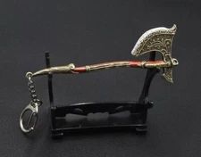 Keychain Kratos Leviathan Axe Game God of War 5 Ragnarok Metal