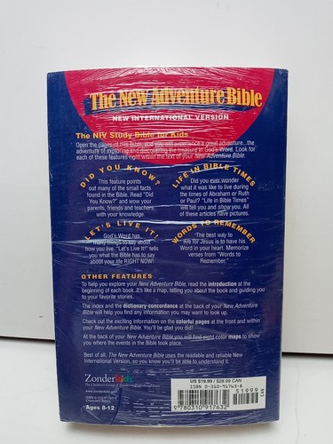New Adventure Bible Lawrence O. Richards 1994 Trade Paperback Brand New Sealed - Picture 2 of 6