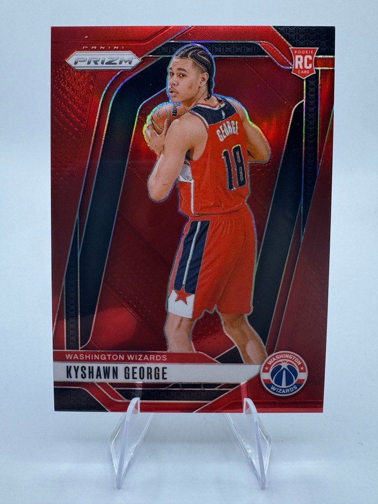 2024-25 Panini Prizm - Kyshawn George #257 Rookie RC Red Prizm /299