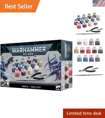 Citadel Colour Paint Set for Warhammer 40,000   Complete with Tools & Brushes