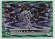 2022 Topps Chrome Sonic Green RayWave Refractor 72/99 Charlie Blackmon #37 11h0