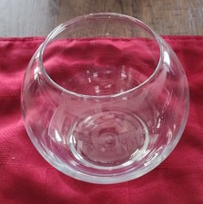 5.25 Inch Tall Clear Glass Fishbowl Vase GREAT FOR TERRARIUM/BETA Aquarium
