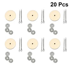 20 Sets Silver Wooden Doll Joints Supplies Reusable Flexible Doll Accessories