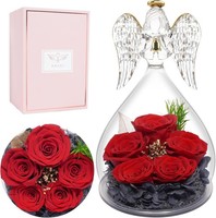 Miofula Ewige Rose Engel Figur Geschenke FüR Mama, Infinity Rose