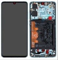 Original Huawei P30 Oled Display Bildschirm Touchscreen Rahmen Akku Servicepack