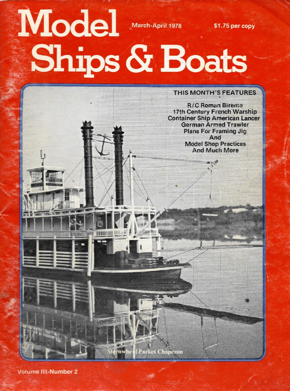 Model Ships And Boats Mar-April 1978 Vol III No 2 Magazine