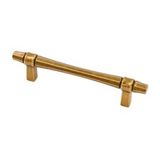 6 Pack Antique Brass Cabinet Pulls, 3-3/4 Inch96mm Hole Centers Kitchen Cabin...
