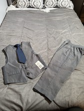 NAUTICA Toddler Boys 3-Piece Vest, Pants Bow Tie Suit Set NWT Size 3T
