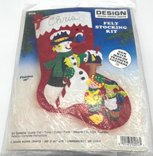 Design Works Crafts Felt Stocking Kit Snowman with Children Carolers 5016