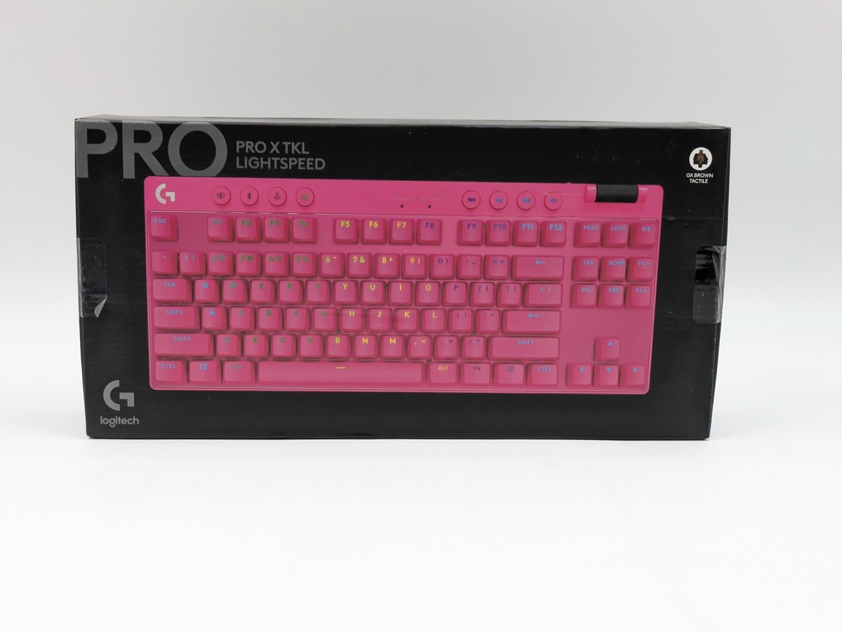 Logitech G PRO X TKL Wireless Gaming Keyboard - Pink, US English