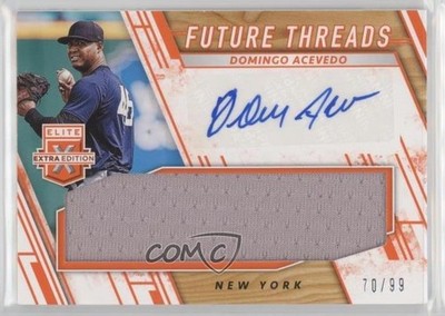 2019 Panini Elite Extra Edition Orange 70/99 Domingo Acevedo #FTS-DA Auto s3g