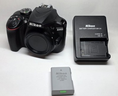 Nikon D3400 24.2MP DSLR Kamera Body/Gehäuse, mit erst ca. 749 Auslösungen
