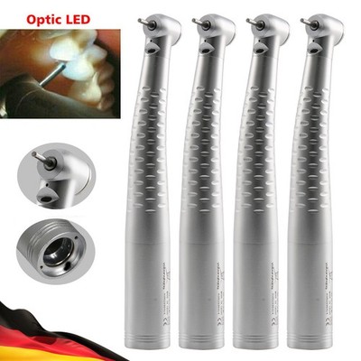 4 Dental Handstück Fiber Optic LED Turbine mit Licht für KaV Multiflex Kupplung