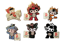 2008 Beijing Olympics Official Licensed Mascots set of 6 pins