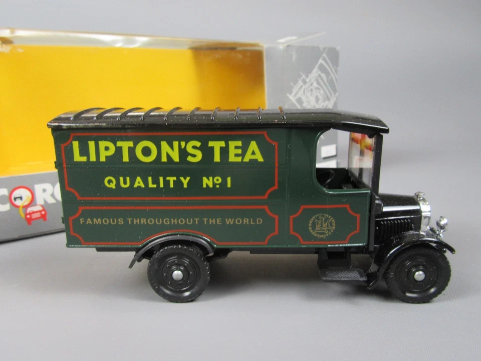 D939 Corgi Classics 914 UK Thornycroft 1929 Lipton'S Tea Camion Vert 1:43 Boite - Photo 3/4
