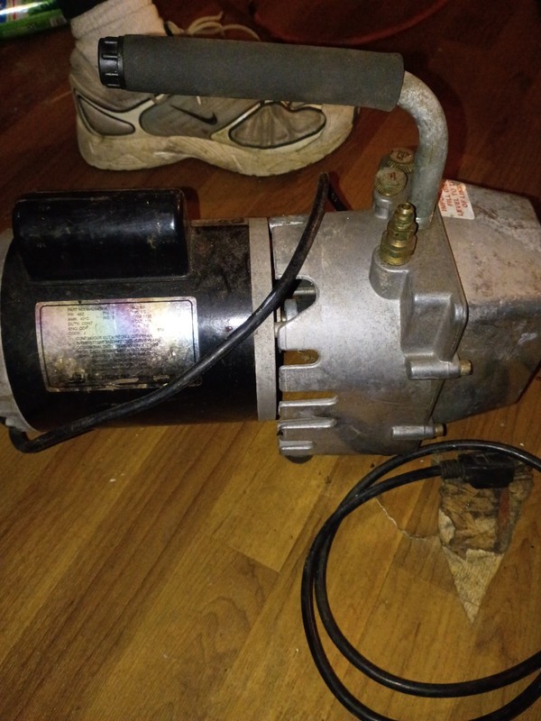 1/2HP Refrigerant Vacuum Pump 1/4 Air Inlet Refrigeration Fit For 18V Battery