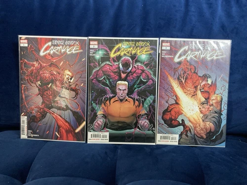Eddie Brock Carnage # 1 2 3 Lot Complete Cover A Run Marvel Comics NM/NM+