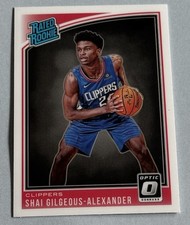2018-19 SHAI GILGEOUS-ALEXANDER PANINI OPTIC RATED ROOKIE RC #162