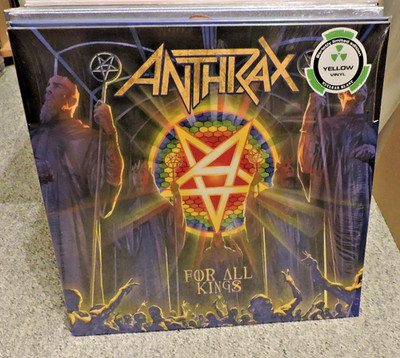 Anthrax - For All Kings (2 LP, Yellow Vinyl, 1st Press, 300 WW,  New & Sealed)