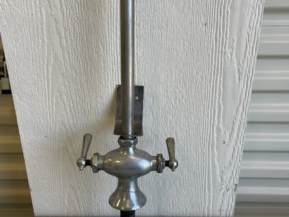 古董淋浴喷射单元排水淋浴头浴缸黄铜镀铬维多利亚管道 — 第 4/4 张图片