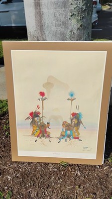 1976 RANCE HOOD MORNING BLESSING COLOR LITHO Signed & Numbered IN PENCIL 18/350