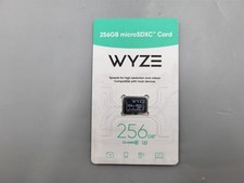 NEW Wyze Expandable Storage 256GB MicroSDXC Card Class 10, Black WYZEMSD256C10 