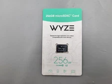 NEW Wyze Expandable Storage 256GB MicroSDXC Card Class 10, Black (WYZEMSD256C10)