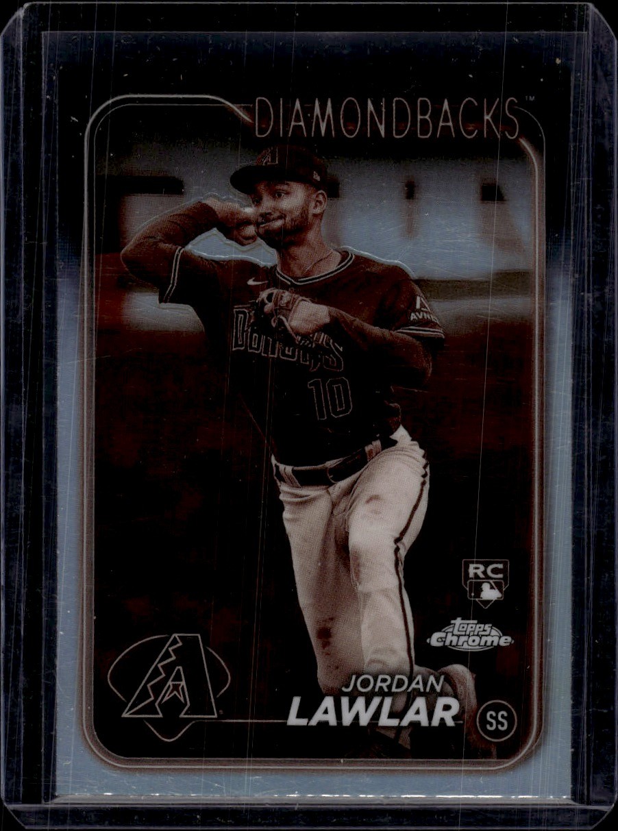 2024 Topps Chrome Sepia Refractors #229 Jordan Lawlar Diamondbacks Rookie